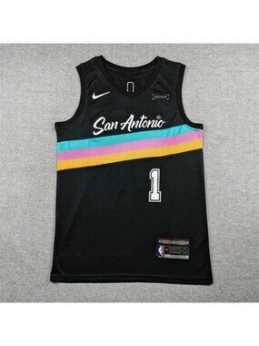 Youths Kids Victor Wembanyama Black Jersey Stitched